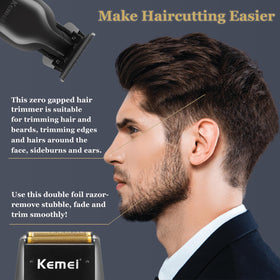 KEMEI KM1102 foil shaver for close, comfortable shaves