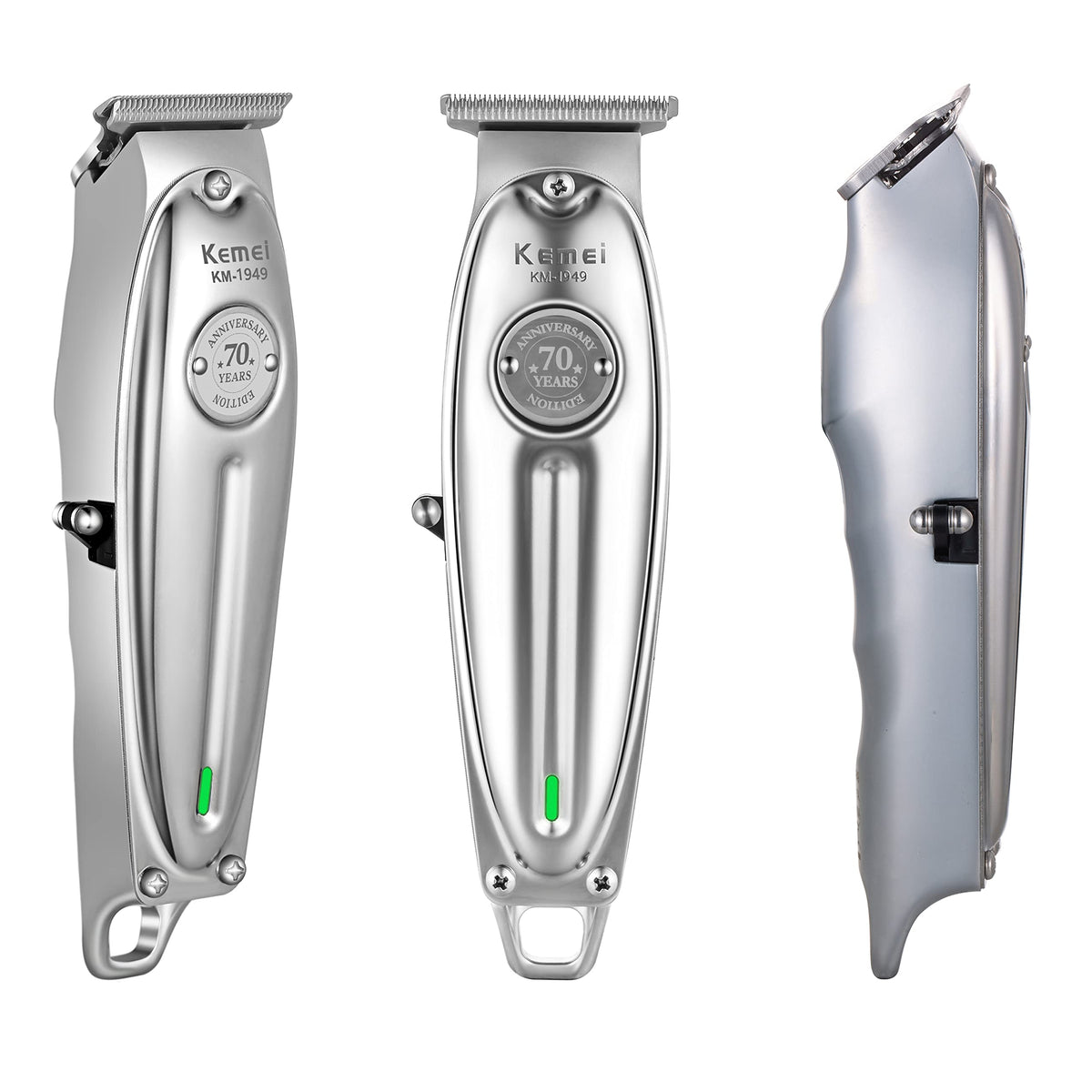 KEMEI 1949 T-blade detail showcases sharp edge accuracy for edits.