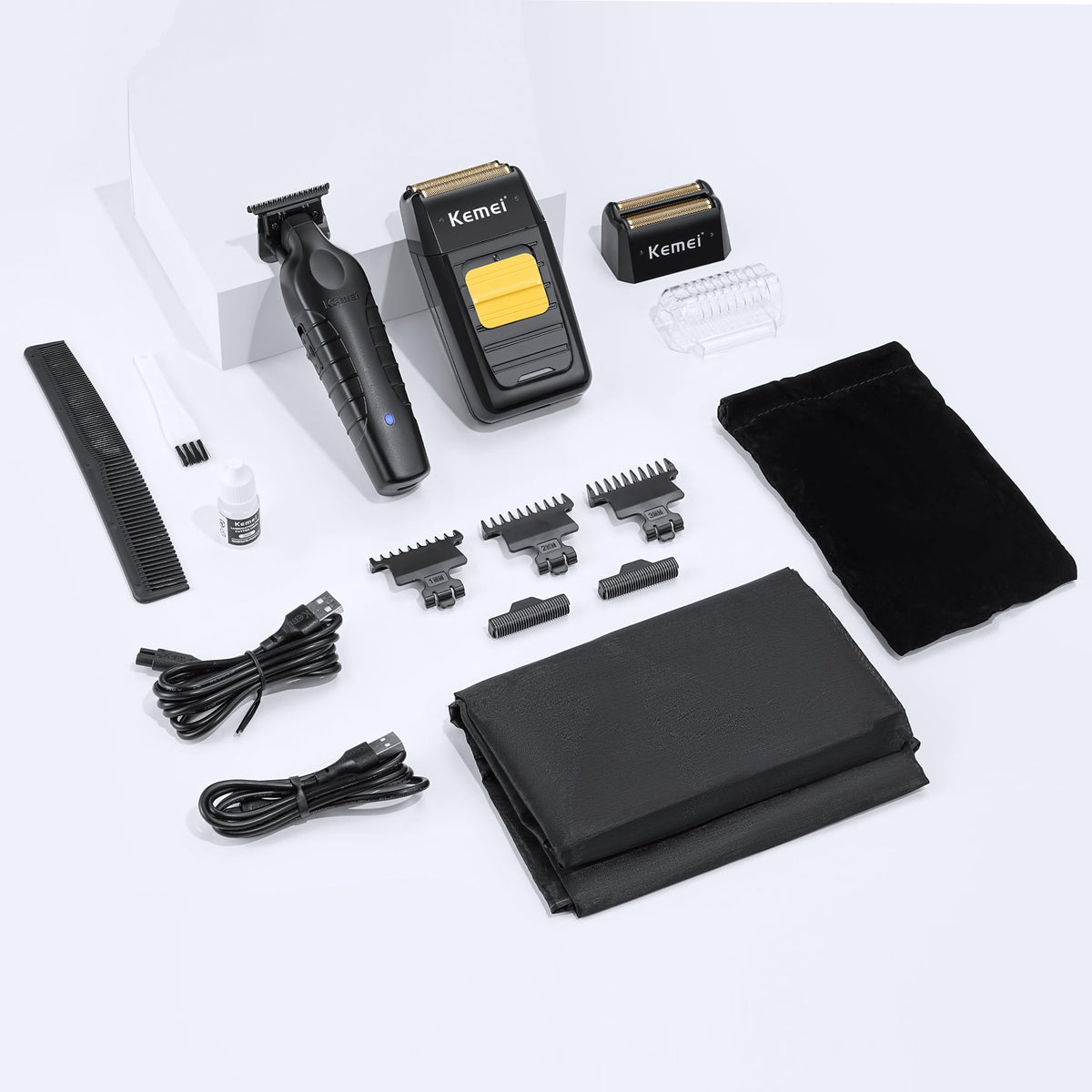 Quiet motor in the KEMEI trimmer for discreet use