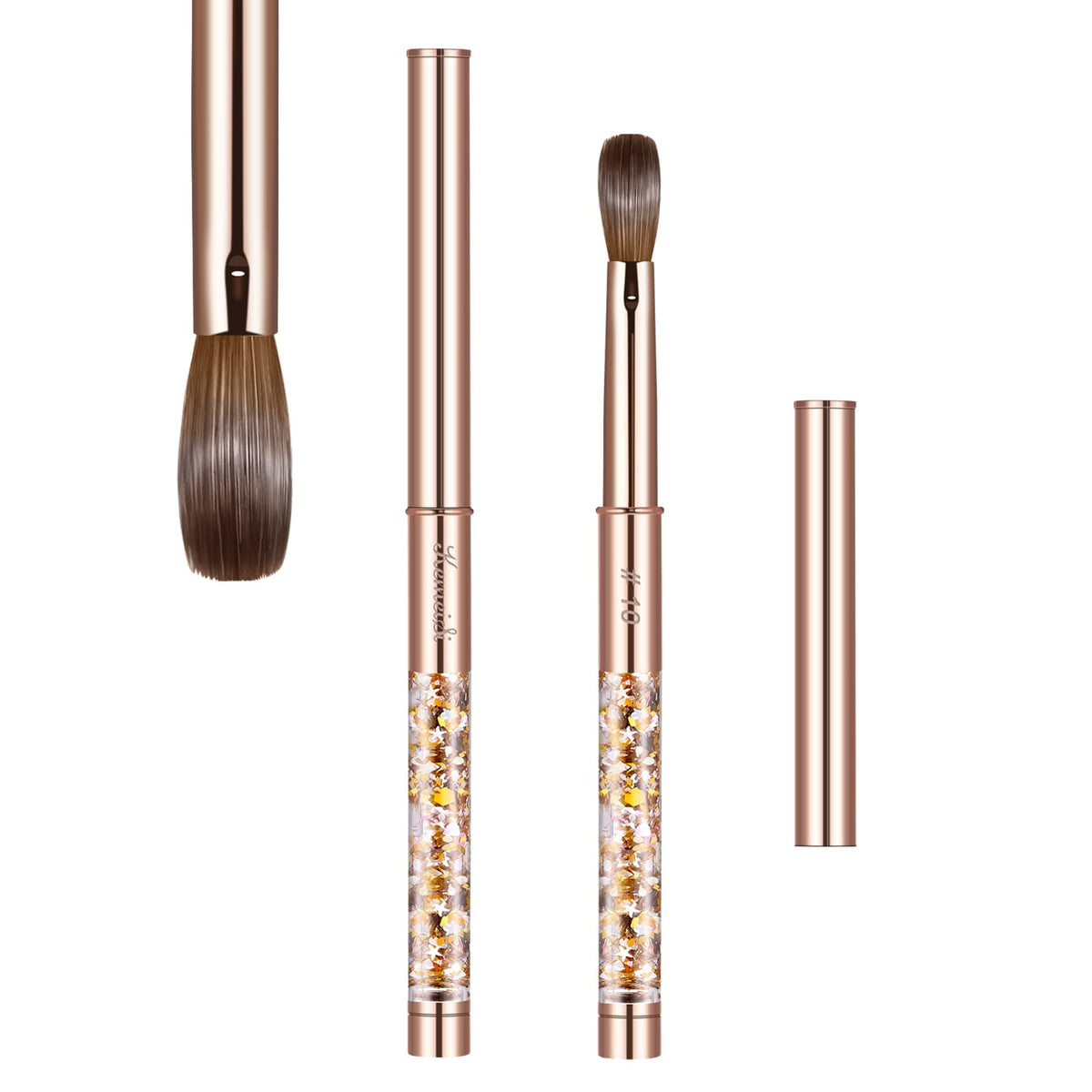 KEMEISI acrylic nail brush bristle for smooth, precise application.