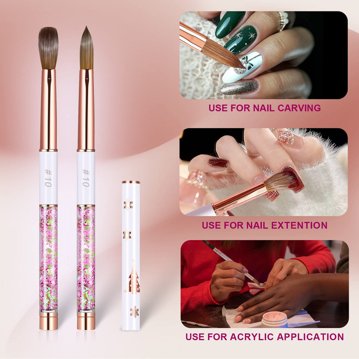 KEMEISI ergonomic handle nail brush for comfortable extended sessions