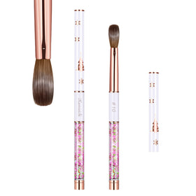 KEMEISI kolinsky bristle nail brush for precise acrylic sculpting