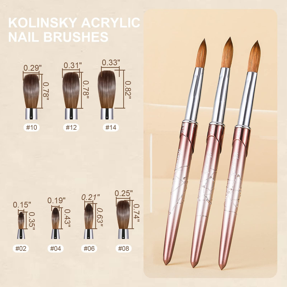 KEMEISI 100% Kolinsky bristles deliver durable powder pickup