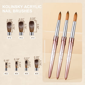 KEMEISI 100% Kolinsky bristles deliver durable powder pickup