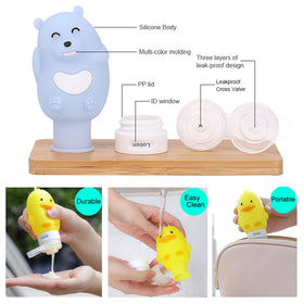Kemozaka large-opening BPA-free bottles ease refilling and cleaning.