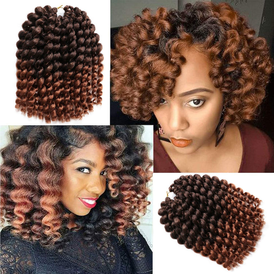 Kenkenten 12-inch Jamaican Bounce wand curl hair packs ready for quick styling.