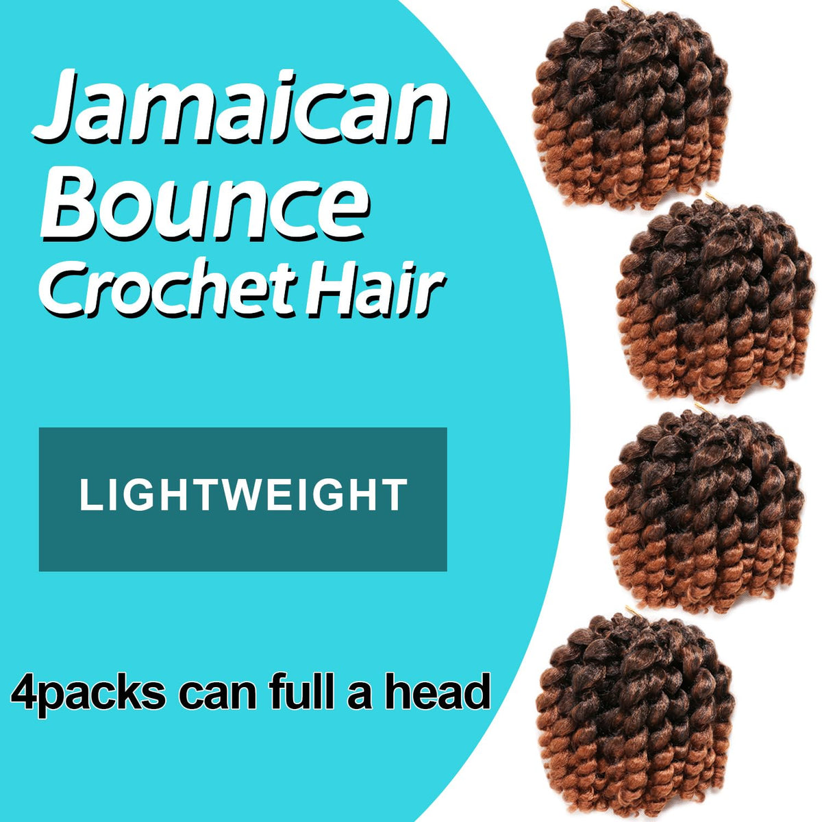 Kenkenten Jamaican Bounce 8in curly texture for daily looks.