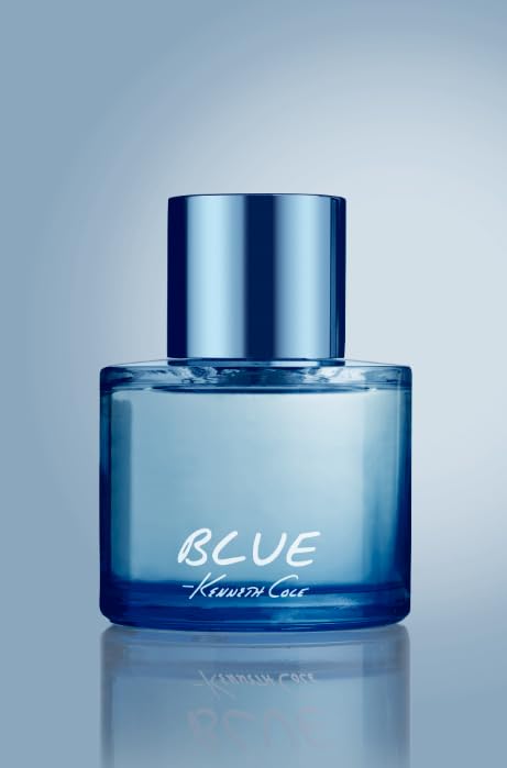 Kenneth Cole Blue EDT packaging shows logo and product details clearly.
