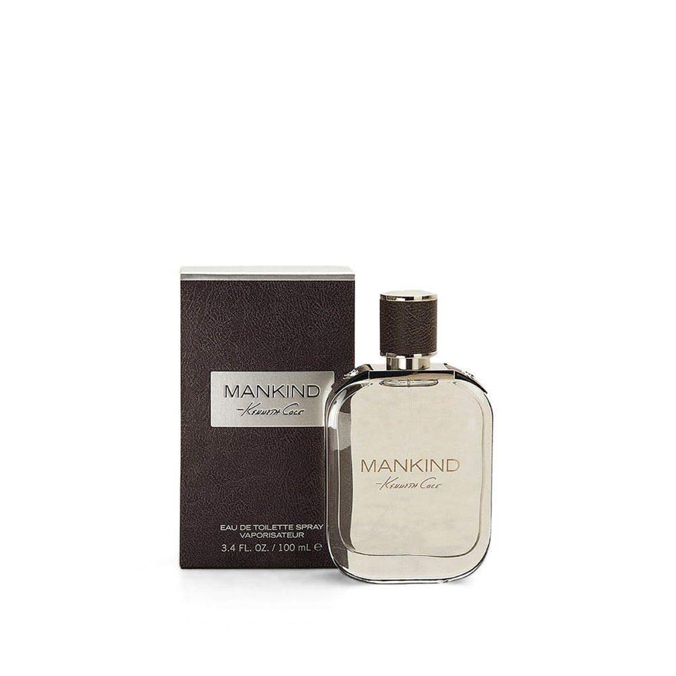 Kenneth Cole Mankind EDT bottle front showcasing fresh opening notes for daily wear