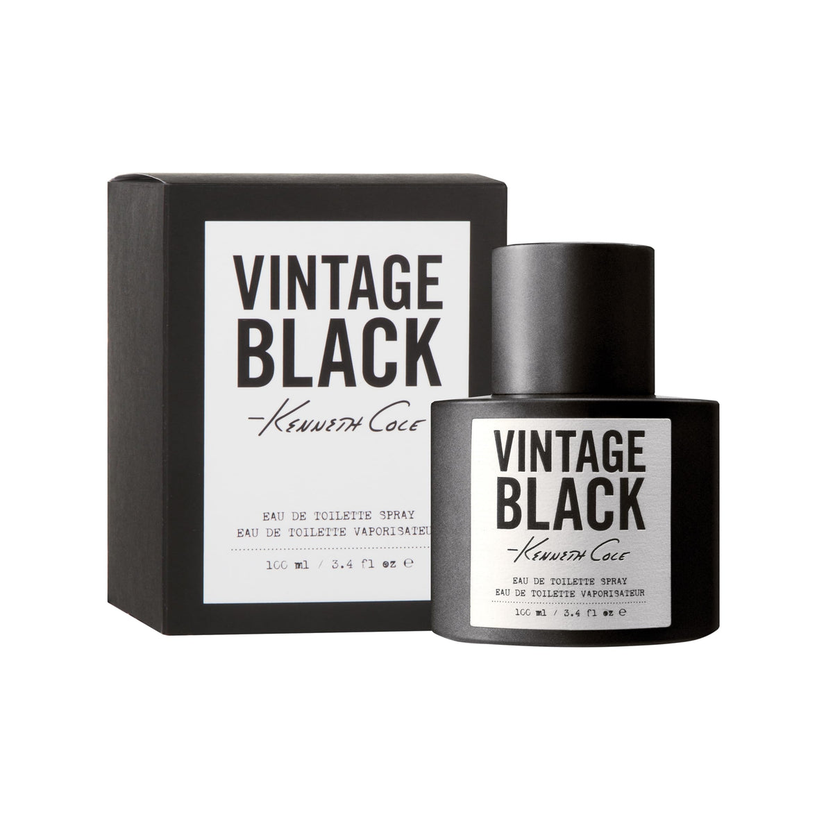 Kenneth Cole Vintage Black EDT bottle for everyday wear and confident nights.