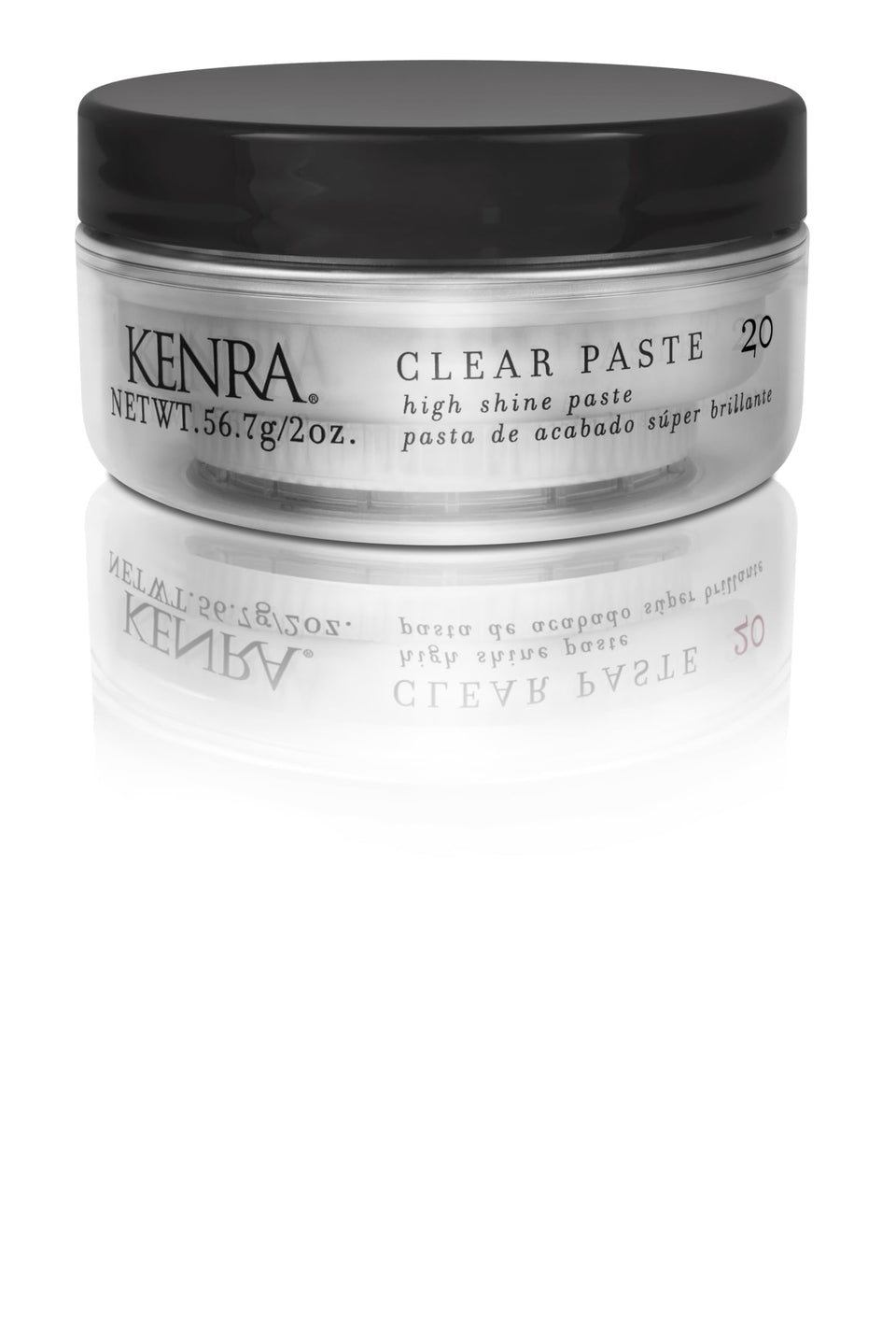 Kenra Clear Paste 20 bottle front view highlights controlled texture and gloss.