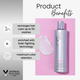 Kenra Platinum Color Charge Conditioner focuses pigments into the cuticle for richer color.