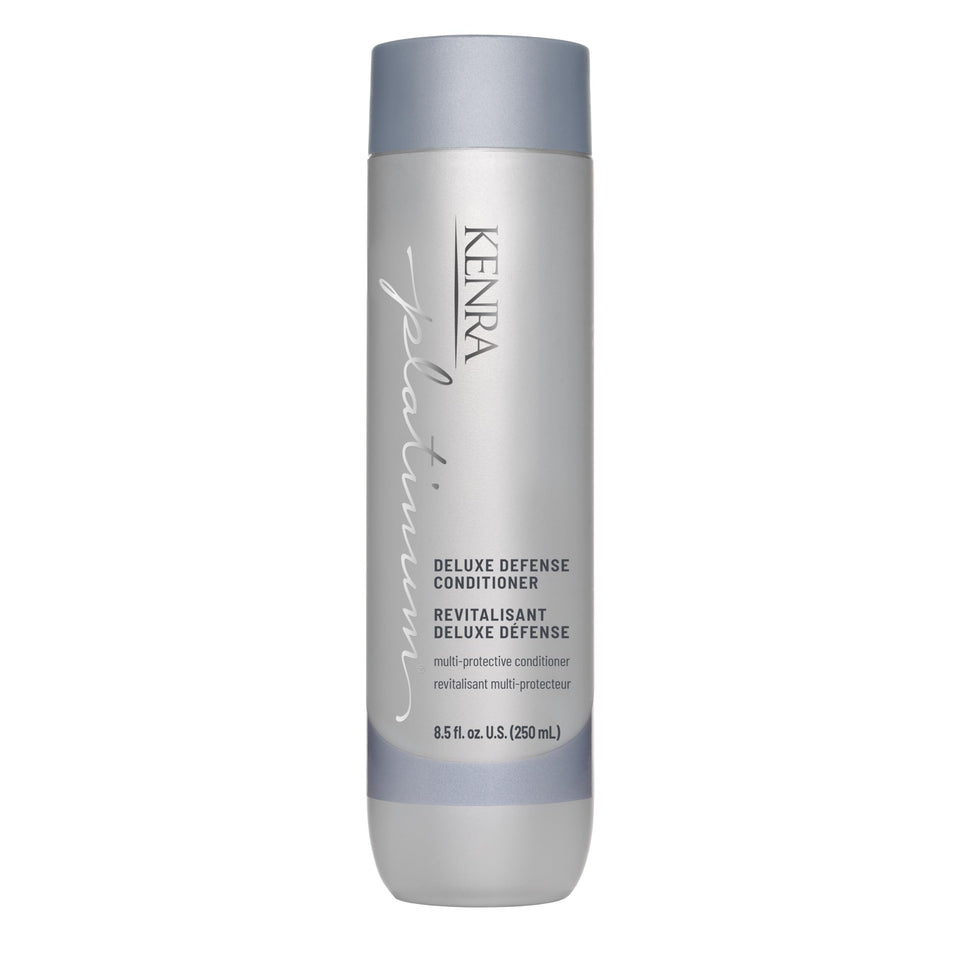 Kenra Platinum Deluxe Defense Conditioner bottle front highlighting color protection and conditioning power