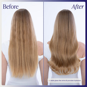 Kenra Platinum Luxe Shine hair portrait highlighting glossy, vibrant look.