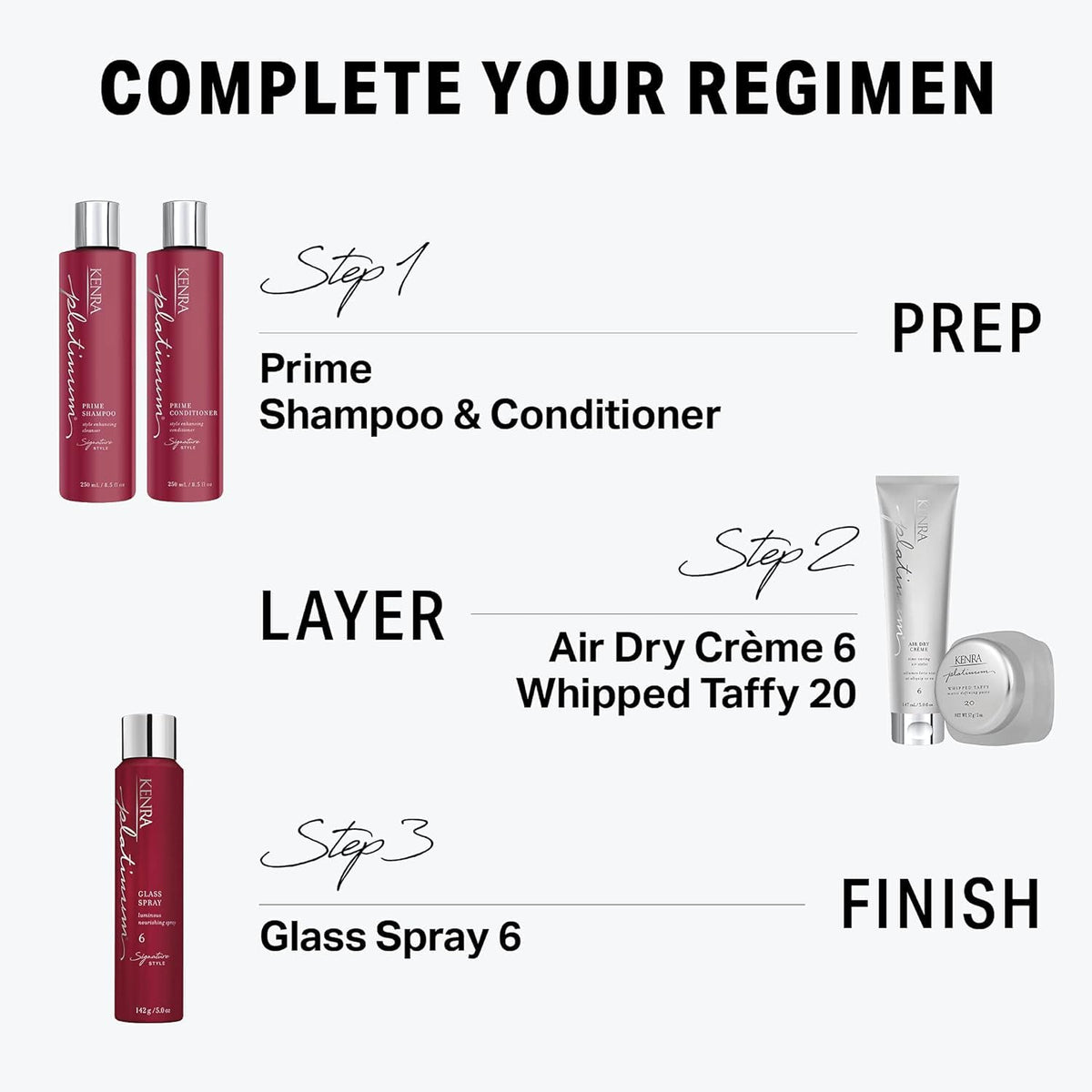Kenra Platinum Whipped Taffy 20 offers a matte finish with defined separation.