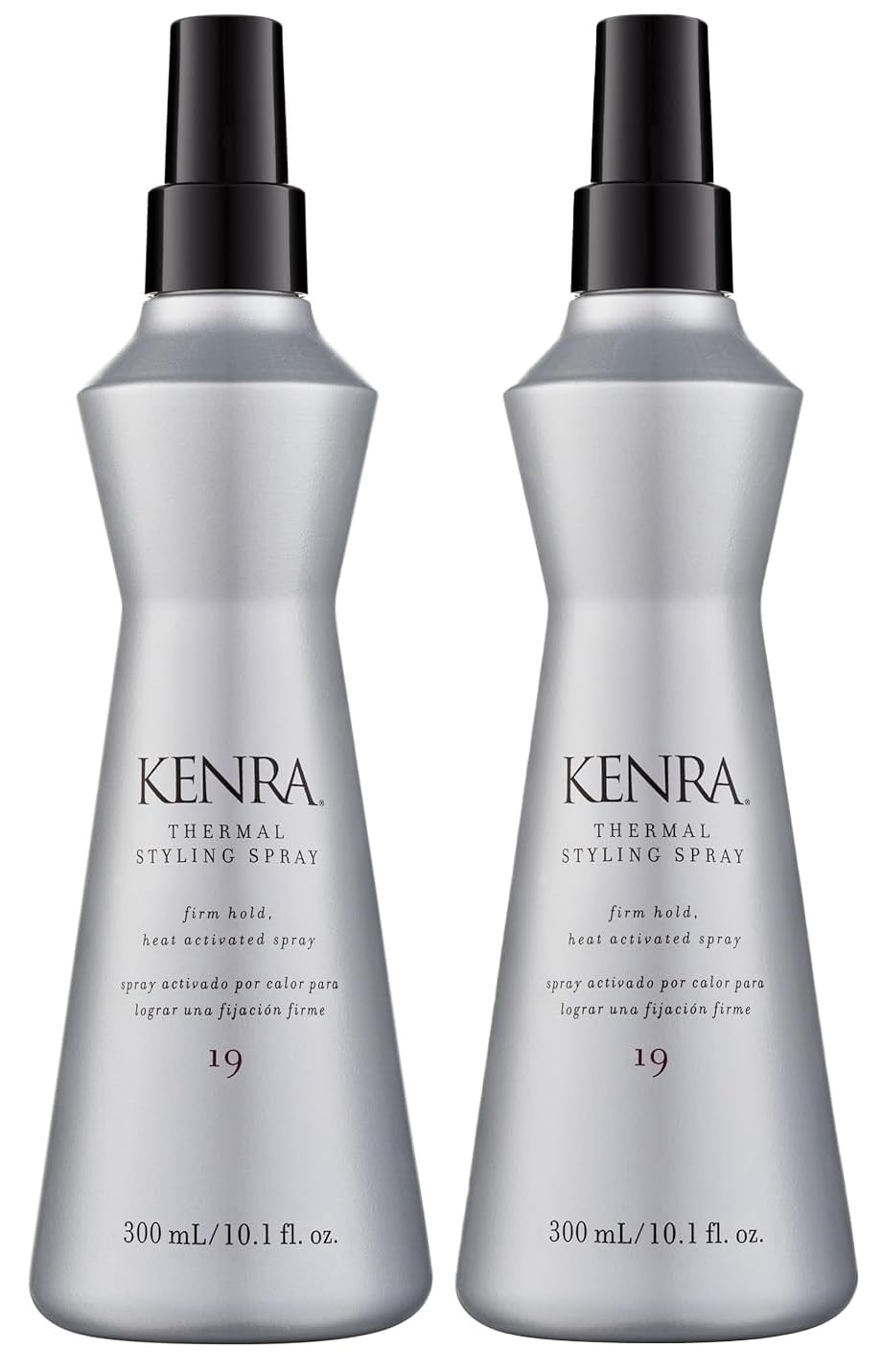 Kenra Thermal Styling Spray 19 bottle showing heat protection and easy release