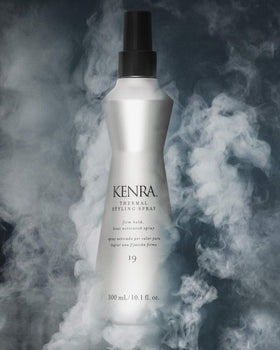 Kenra Thermal Styling Spray 19 mist application for even distribution and smooth styling