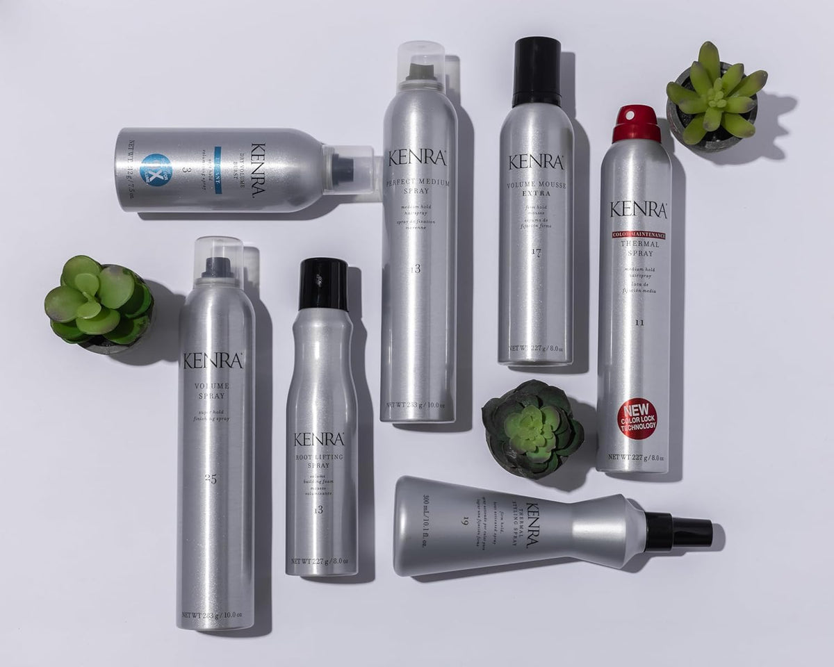 Kenra Thermal Styling Spray 19 shine boost for glossy hair