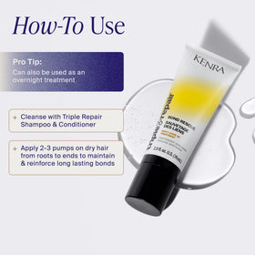 Kenra Triple Repair texture close-up, smooth-looking hair fibers