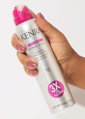 Kenra Volumizing Spray Clay 15 used to braid styles with body.