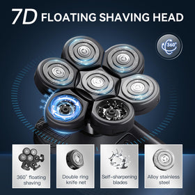 Kensen 7D Head Shaver beard trimmer for neat facial styling.