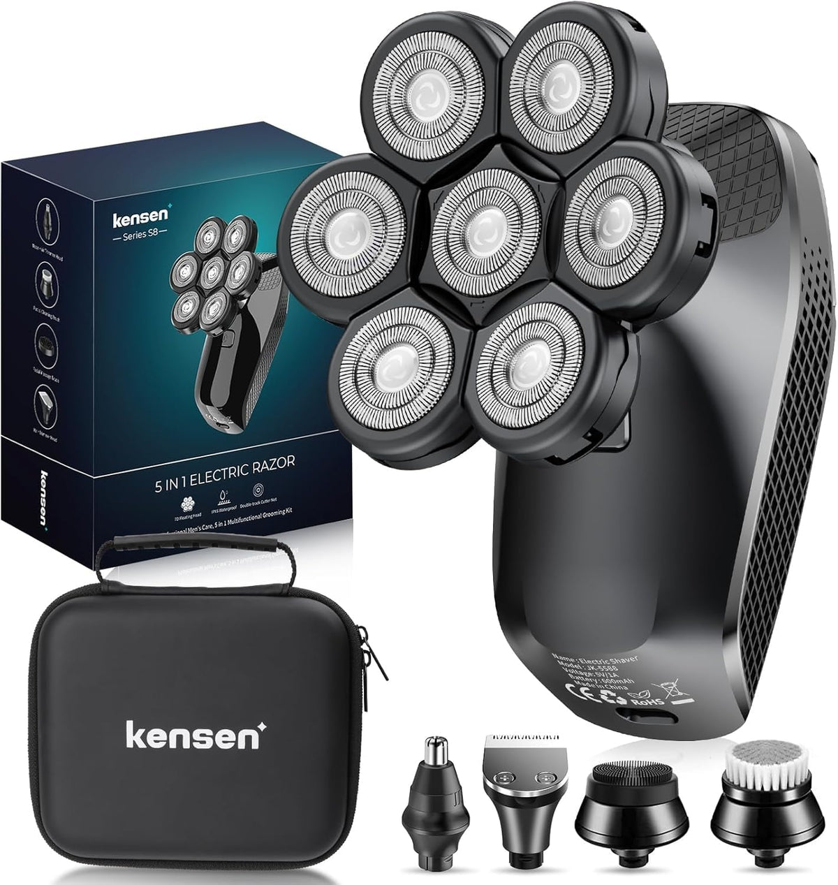Kensen 7D Head Shaver main unit delivers a close shave for head and face.