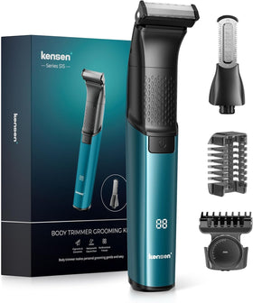 Kensen Body Hair Trimmer front view enables precise grooming for face and body.
