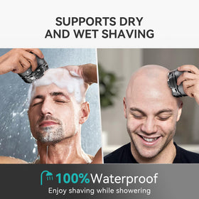 Kensen IPX6 waterproof shaver for wet and dry use