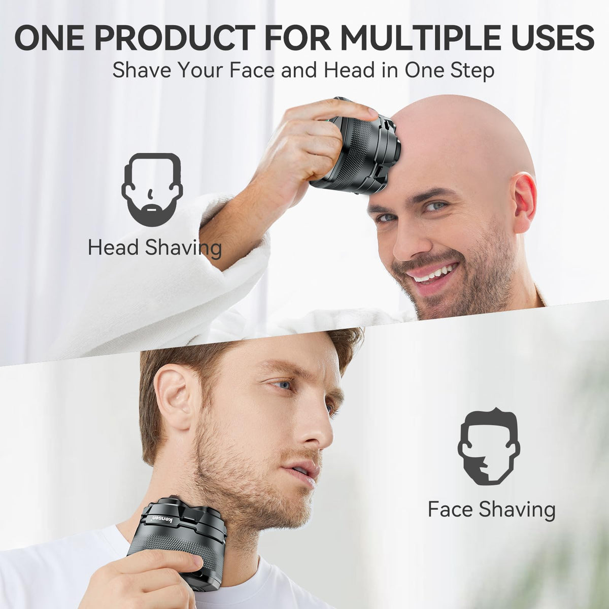 Kensen magnetic head detach demonstrates quick cleaning