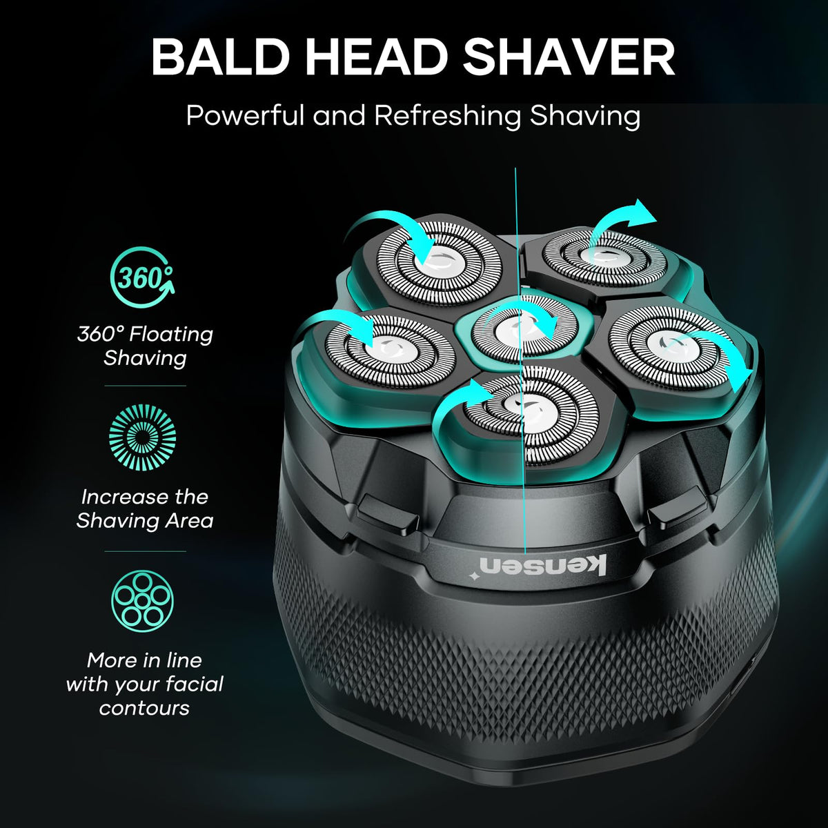 Kensen demonstrates wet and dry shaving versatility