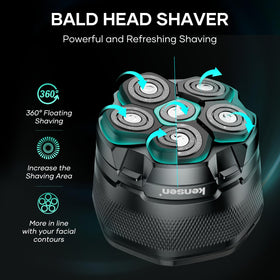 Kensen demonstrates wet and dry shaving versatility