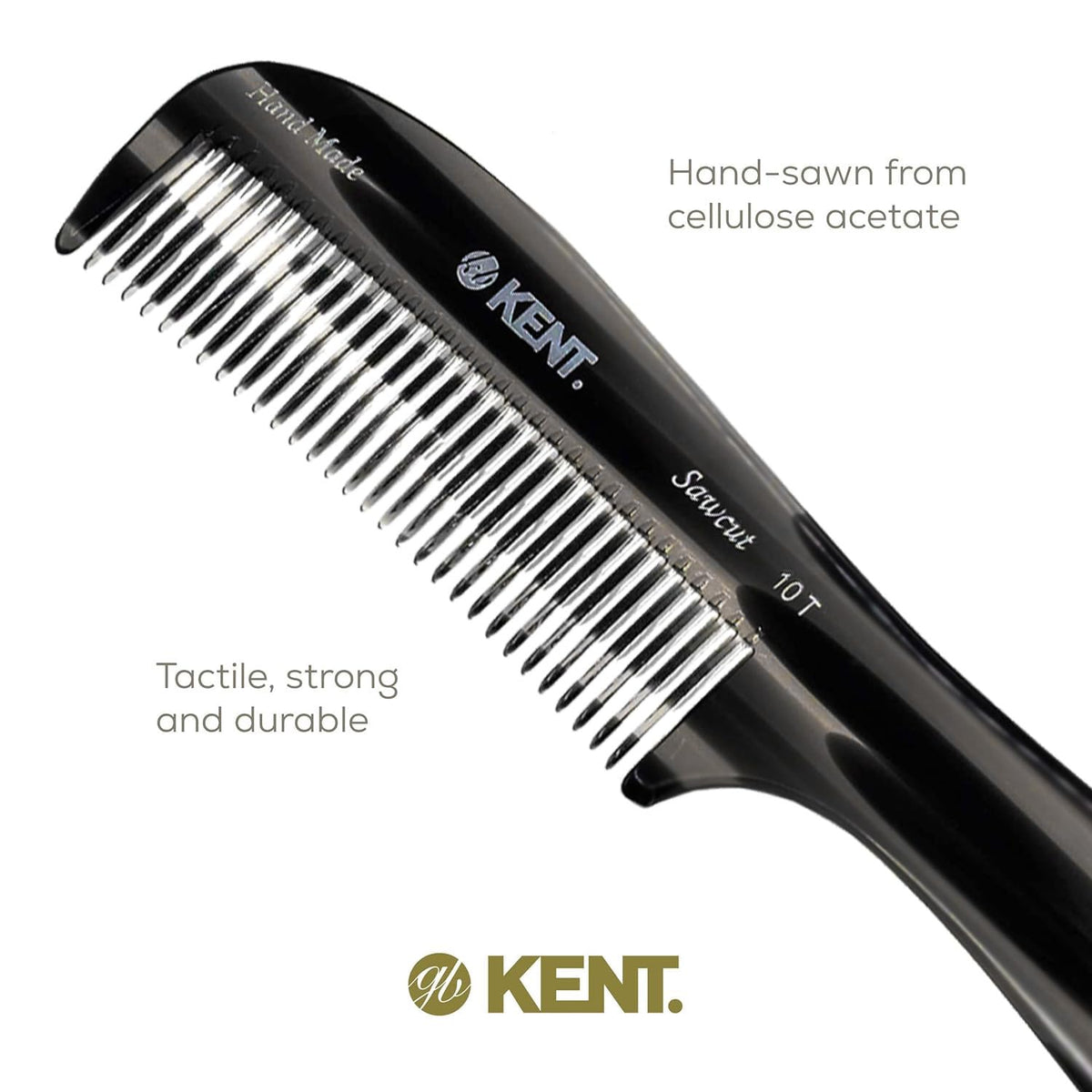 Kent 10T detangler shown in shower for conditioning routine.