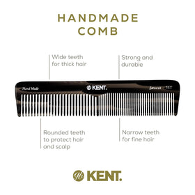 Kent 16T cellulose acetate material reduces static for calmer brushing