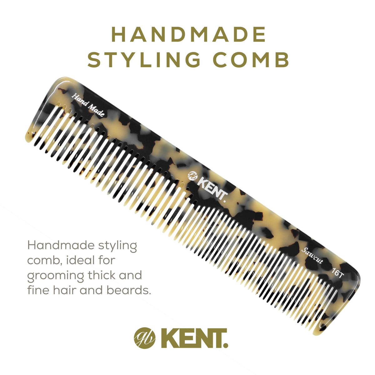 Kent 16T TW cellulose acetate material reduces static and snagging.