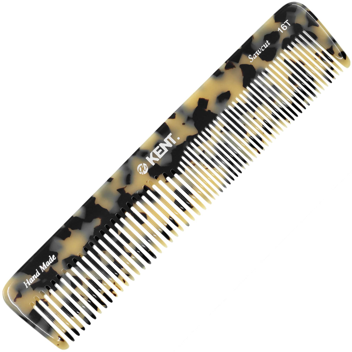 Kent 16T TW fine and wide tooth comb for daily detangling and grooming.