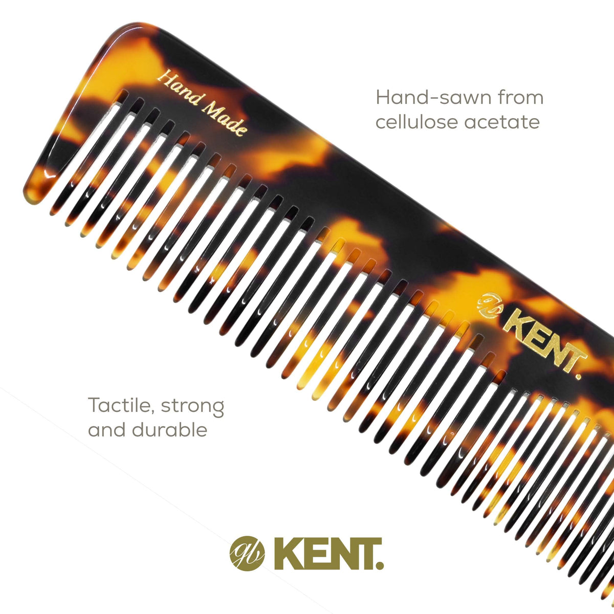 Kent 16T TY daily grooming comb for wet or dry hair
