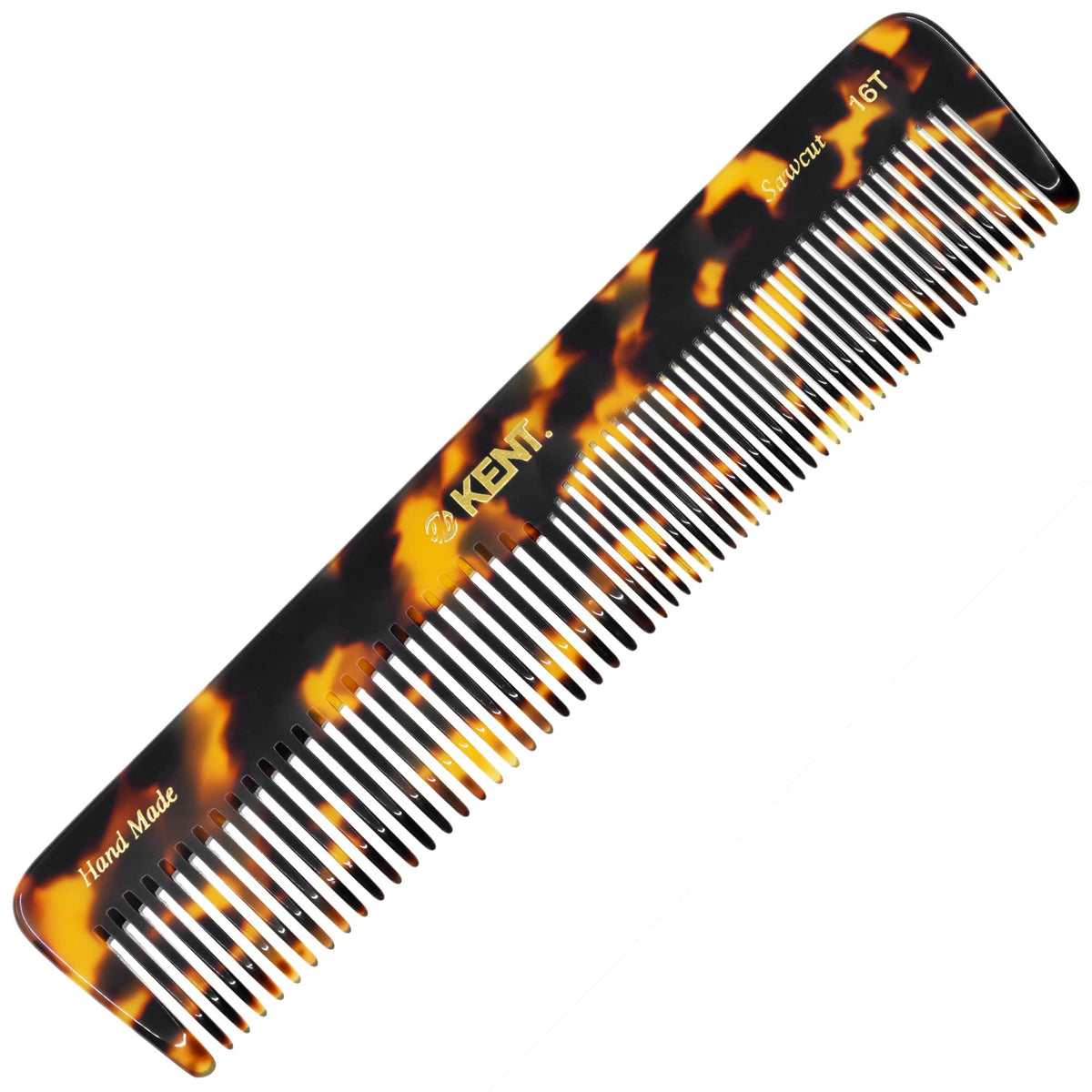 Kent 16T TY fine tooth comb for smooth detangling and precise styling