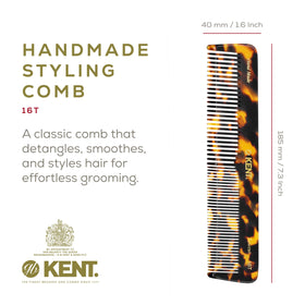Kent 16T TY wide tooth detangler for thick or curly hair