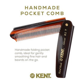 Kent 82T saw-cut teeth for smooth glide and reduced snag during grooming.