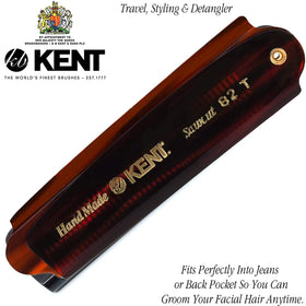 Kent 82T travel-friendly design fits in jeans pocket for ready grooming.