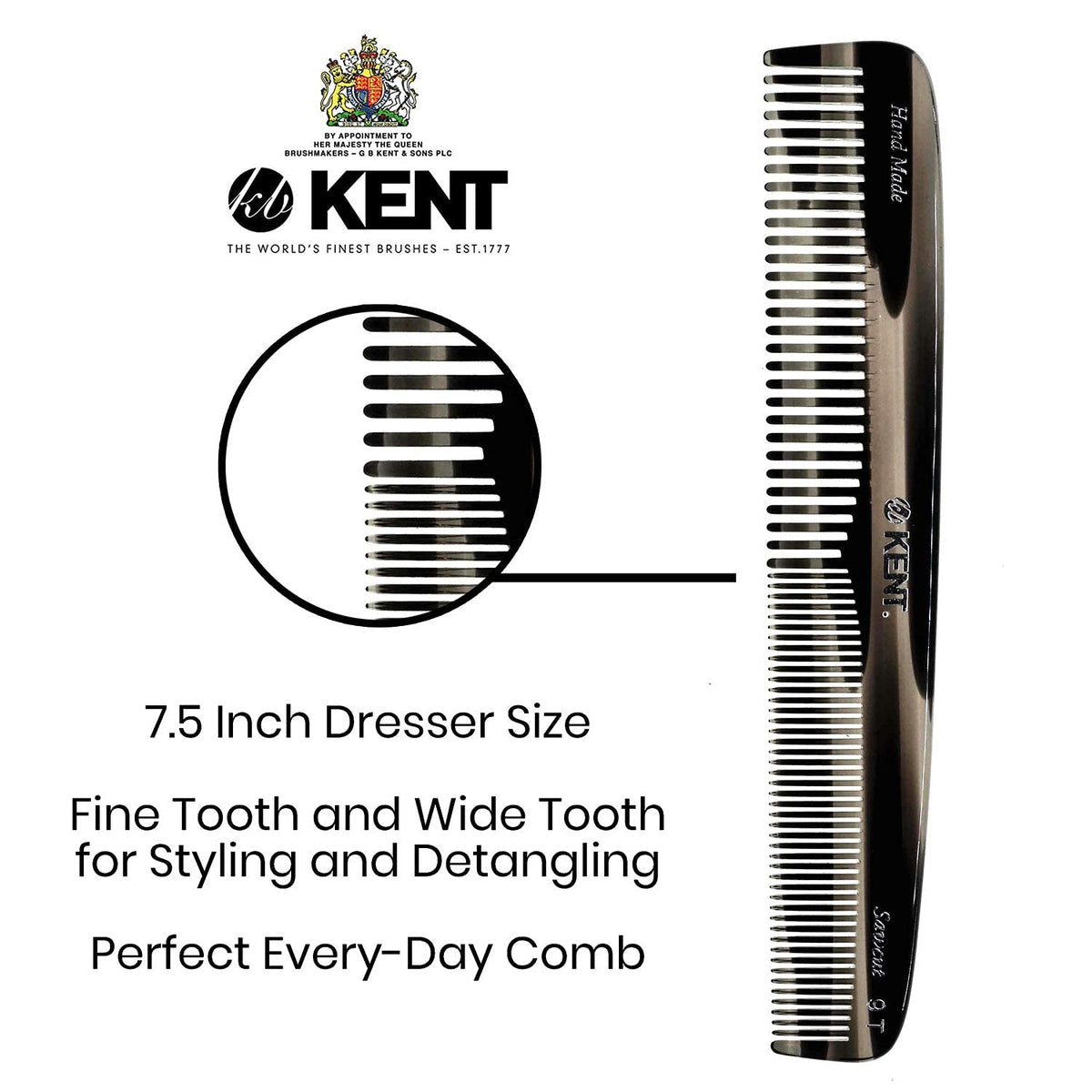 Kent 9T back-pocket friendly design for convenient grooming on the go
