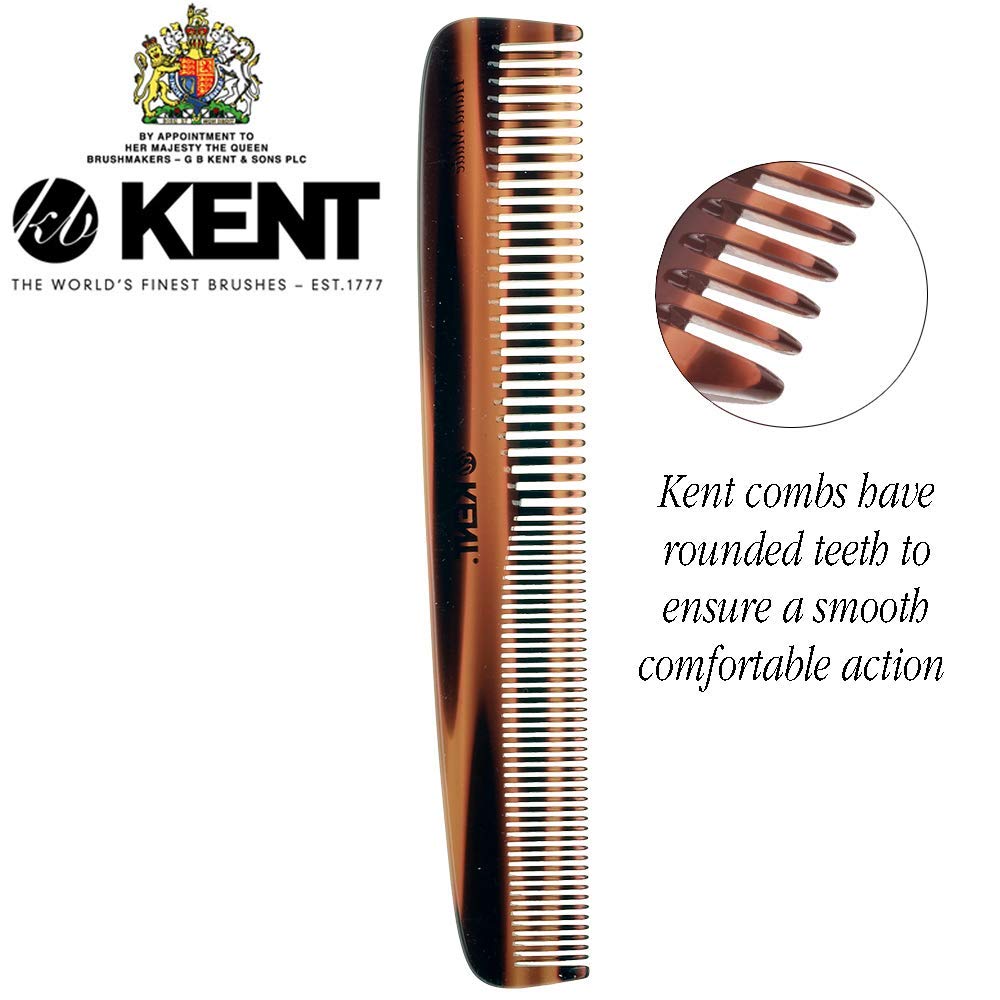 Hand-sawn cellulose acetate material of Kent 9T comb for durability