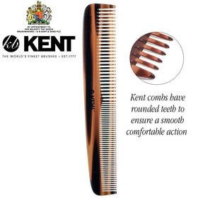Hand-sawn cellulose acetate material of Kent 9T comb for durability