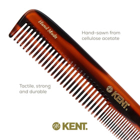 Kent 9T tortoise comb glides gently through hair.