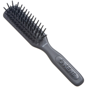 Kent AH10G Airhedz Pro narrow pin brush closeup showing smooth detangling action