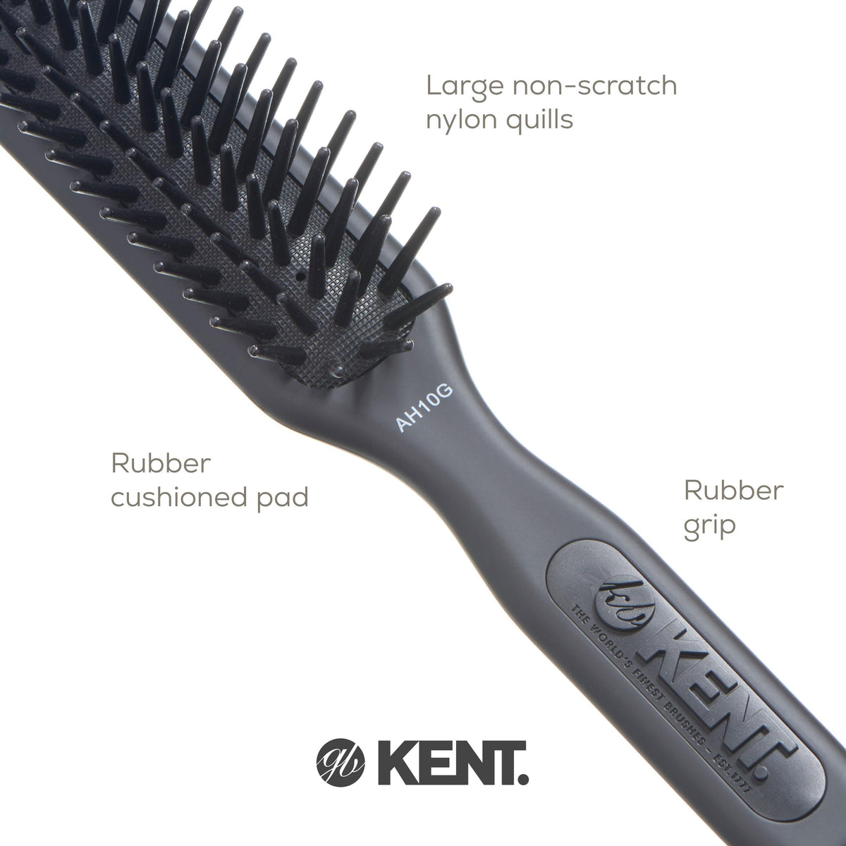 Scalp massage feature demonstrated during brushing for comfort