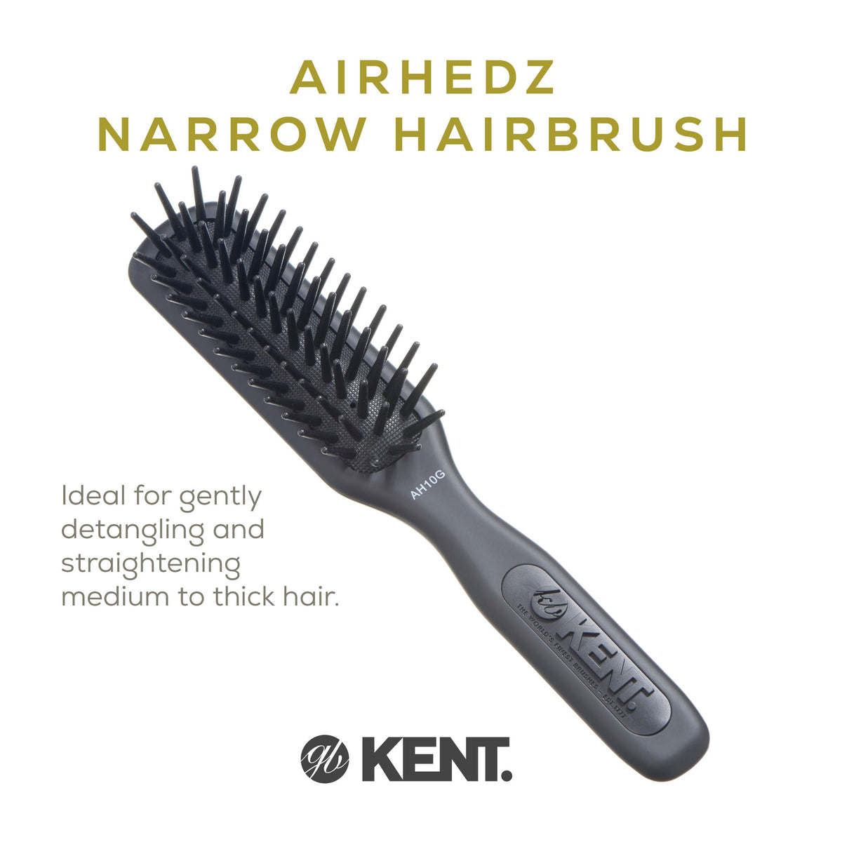 Grey Kent AH10G Airhedz Pro highlights fat pins for thick hair detangling