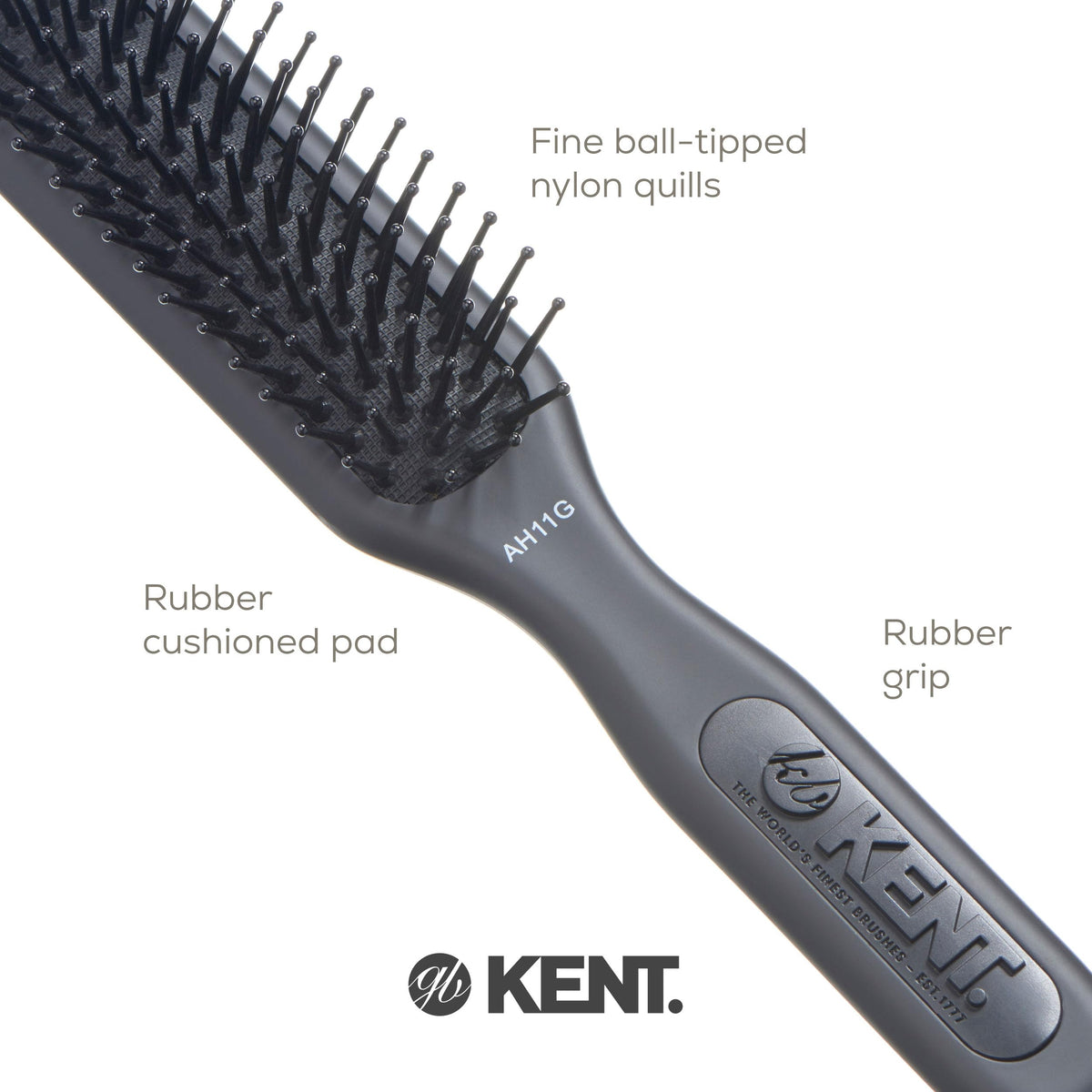 Kent Airhedz Pro white pins detail highlights cushioned base