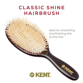 Gentle glide reduces snagging and adds natural shine with Kent Classic Shine.