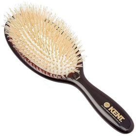 Kent Classic Shine medium oval brush with soft white bristles for daily grooming.